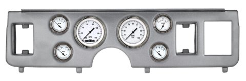 Classic Instruments 1979-86 Ford Mustang Package Gauge Sets CDMU79WH01BA Kit, White Hot Series, Short Sweep, Direct-Fit w/ Brushed Aluminum Insert, Ford, 1979-1986 Mustang, Kit