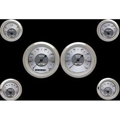 Classic Instruments All-American Series Gauge Sets AW01SRC Gauges, Analog, Fuel Level, Oil Pressure, Speedometer, Tachometer, Voltmeter, Water Temp, Kit