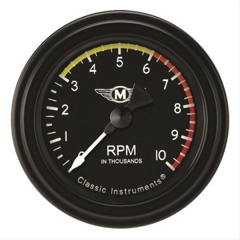 Classic Instruments Moal Bomber Series Tachometers MA183BLF Tachometer, MOAL 2" TACHOMETER FULL SWEEP