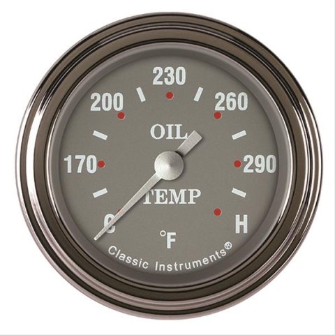 Classic Instruments SG Series Gauges SG128SLF Oil temperature gauge, SERIES 2" OIL TEMP FULL SWEEP