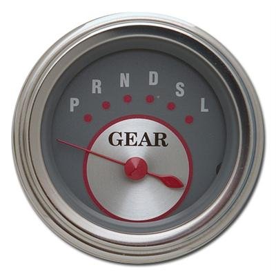 Classic Instruments Gear Selector Gauges SS07SLF Gauge, Selector, Round, Dash Mount, 2 1/8 in., Gray Face, Polished Bezel, without Overdrive, Each