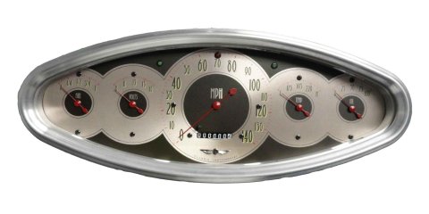 Classic Instruments All-American Tradition Series Gauge Sets AN3200 Kit, Analog, All-American, Speedometer, Fuel Level, Water Temperature, Oil Pressure, Voltmeter, Kit