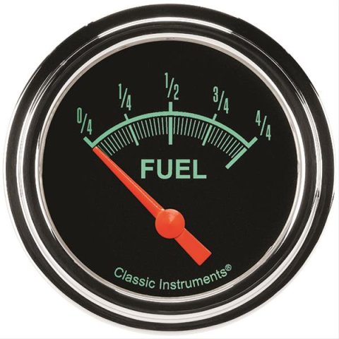 Classic Instruments G-Stock Series Gauges GS211SLF Gauge, Series, Fuel Level, Empty/Full, 75 Ohms/10 Ohms, 2 5/8 in., Analog, Electrical, Each