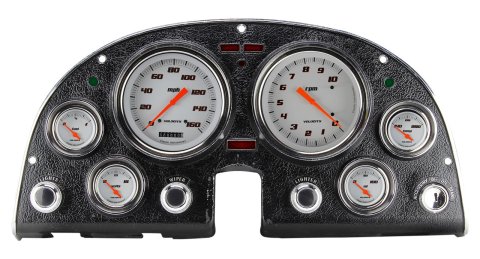 Classic Instruments 1963-67 Corvette Package Gauge Sets CO63DVSW-LS Kit, Velocity White, Info Screen, Chevy, Corvette, LS Swap, 1963-1967, Speedometer, Tach, Water Temp, Oil Pressure, Voltmeter, Fuel Level, Kit