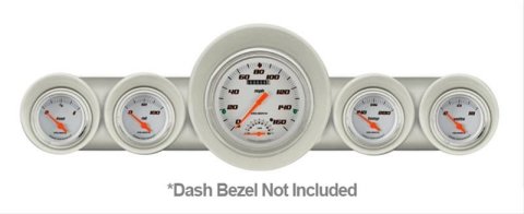 Classic Instruments 1959-60 Chevy Package Gauge Sets CH59VSW65 Gauges, Velocity Style, Speedometer, Tach, Water Temperature, Fuel Level, White Face, Analog, Chevy, Kit