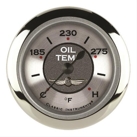 Classic Instruments All-American Series Gauges AW128SRC Oil temperature gauge, ALL AMER 2" OIL TEMP FULL SWEEP