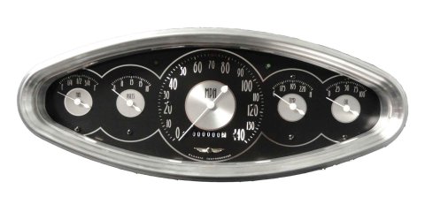 Classic Instruments All-American Tradition Series Gauge Sets AT3200 Gauges, Analog, All-American, Speedometer, Fuel Level, Water Temperature, Oil Pressure, Voltmeter, Kit