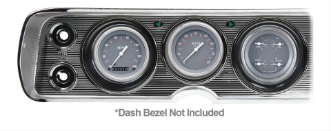 Classic Instruments 1964-65 Chevelle Package Gauge Sets CV64SG Gauges, SG Style, Speedometer, Tach, Water Temperature, Fuel Level, Voltmeter, Gray Face, Analog, Chevy, Kit
