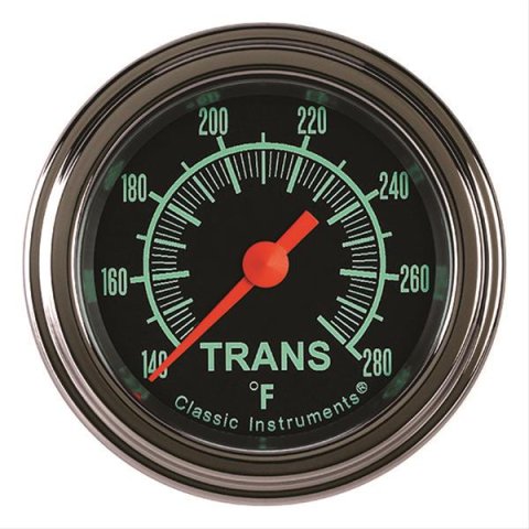 Classic Instruments G-Stock Series Gauges GS127SLF Transmission Temperature Gauge, G-STOCK 2" TRANS TEMP FULL SWEEP