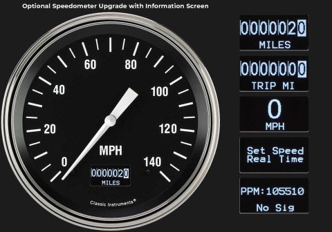 Classic Instruments Gauge Kits and Instrument Clusters CT54HR52-LS