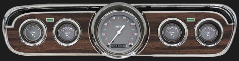 Classic Instruments 1965-66 Mustang Package Gauge Sets MU65SG00 Kit, SG Series, Ford, Mustang, 1965-1966, Speedometer, Fuel Level, Oil Pressure, Water Temperature, Voltmeter, Kit