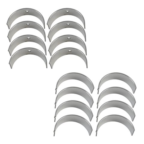 King HP-Series Rod Bearings CR 806HPND 010 Bearings, HP Series, Bi-metal, Silicon Aluminum, 0.010 in. Crankshaft Undersize, Chrysler, Dodge, Plymouth, Set of 8