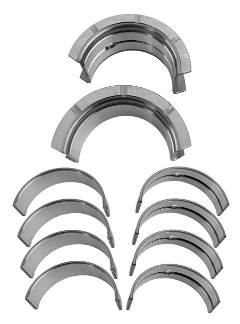 King HP-Series Main Bearings MB 557HP Bearings, HP-Series, Standard Size, Bi-metal, Silicon Aluminum, Chevy, Small Block, Set of 5