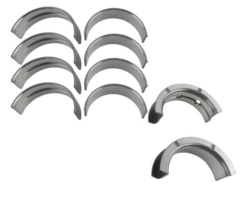 King HP-Series Main Bearings MB5013HP 010 Bearings, 1/2 Groove, .010 in. Crankshaft Undersize, Alecular Silicon, Chevy, Small Block, LS, Set of 5