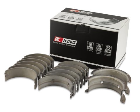 King CP-Series Main Bearings MB5263CP 010 Bearings, CP-Series, 1/2 Groove, .010 in. Crankshaft Undersize, Tri Metal, Ford, 7.3L, Diesel, Set of 5