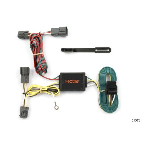 CURT Custom Wiring Connector Harnesses for 2005-2009 TUCSON - 55528 Vehicle Towing Harness Adapter, T-Connector, 3-Wire System, Converter, Hyundai, Each