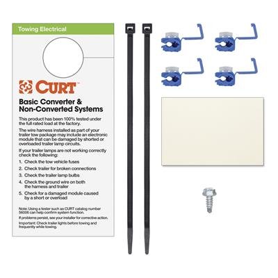CURT Custom Wiring Connector Harnesses 56187 Vehicle Towing Harness Adapter, Trailer Wire Converter