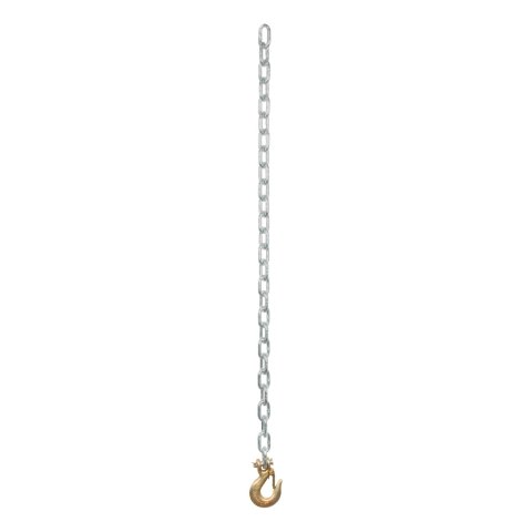 CURT Safety Chain Assemblies 80302 Chain, Steel, Zinc Plated, 7,800 lb. Break Force, 35 in. Length, Clevis Hook Ends, Each