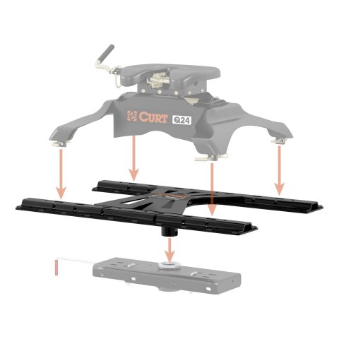 CURT X-5 Fifth Wheel Adapter Plates 16220 Trailer Hitch, Plate, X-5, Each