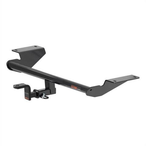 CURT Class 1 Receiver Hitch 115483 Hitch, Rear, 1, 1/4 in. Square, 200 lb. Max Tongue, 2,000 lb. Max Trailer, Round Tube Welded, Black Powdercoated, Each