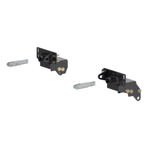 CURT Custom Tow Bar Base Plates for 2017-2019 F-250 SUPER DUTY, F-350 DUTY - 70137 Adapter Bracket, Plate, Steel, Black Powdercoated, Ford, Kit