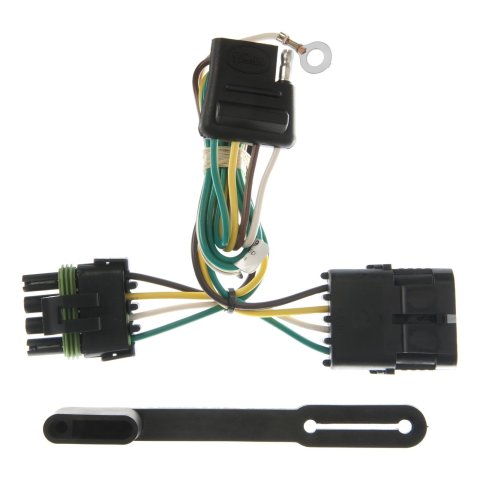 CURT Custom Wiring Connector Harnesses 55319 Vehicle Towing Harness Adapter, T-Connector, 2-Wire System, Cadillac, Chevy, GMC, Each