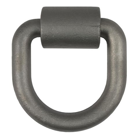 CURT Forged Lashing Ring and Brackets 83760 Cargo Tie Down Anchor, D-Ring, Steel, Natural, 26,500 lb. Capacity, Each