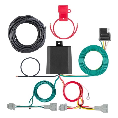 Curt Manufacturing - Wiring Connectors and Pigtails for 2021-2025 ROGUE 56459 Trailer Connector Kit, Custom Harness, 4-Way Flat Output, Select Nissan Rogue