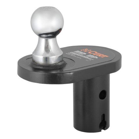 CURT Hitch Balls 60602 Ball, Steel, Chrome, Gooseneck, 2 5/16 in. Diameter, 4 in. Offset, Each