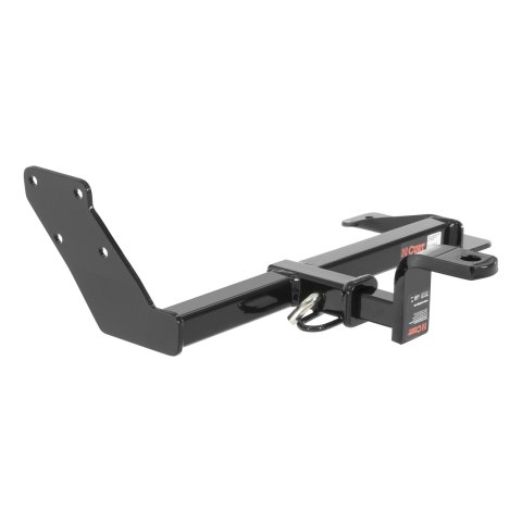 CURT Class 1 Receiver Hitch 110703 Trailer Hitch, I, 1/4 in. Receiver, Black Powdercoated, Volkswagen, Each