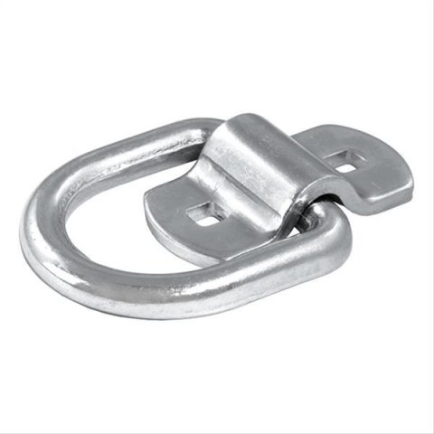 CURT Rope Rings 83742 Cargo Tie-Down Anchor, Ring, D-ring Type, Steel, Zinc Plated, 11,000 lb. Capacity, Each