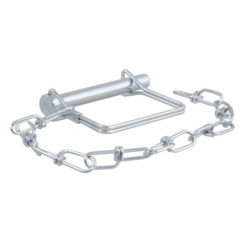 CURT Coupler Safety Pins 28001 Trailer Pin, 3/8 in. Diameter, Steel, Zinc Finish, Each