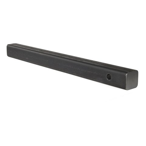 CURT Solid Steel Hitch Bars 49536 Receiver Ball Mount, Steel, Natural, 2 in. Square, 0 in. Drop, 0 in. Rise, 24.00 in. Length, Each