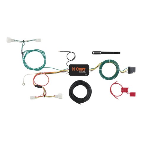 CURT Custom Wiring Connector Harnesses for 2016-2022 HR-V - 56284 T-Connector, Vehicle Towing Harness Adapter, 4-way Flat, use on Honda®, Each