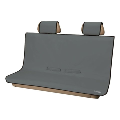 Curt Manufacturing Seat Covers 18510 Cover, Defender 58" X 55" Removable Waterproof Grey Bench Cover