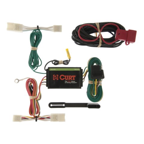 CURT Custom Wiring Connector Harnesses for 2006-2011 AZERA, 2001-2007 HIGHLANDER - 55400 Vehicle Towing Harness Adapter, T-Connector, 3-Wire System, Converter, Hyundai/Toyota, Each