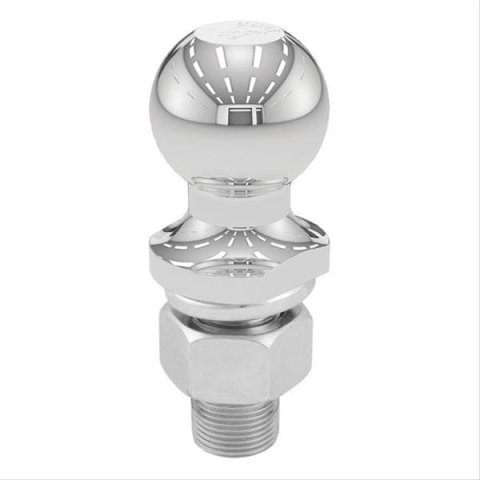 CURT Hitch Balls 40002 Ball, Chrome, 1 7/8 in. Ball, 1 in. Diameter Shank, 2.125 in. Length Shank, 3,500 lbs., Each