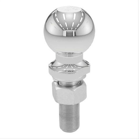 CURT Hitch Balls 40021 Ball, Chrome, 2 5/16 in. Ball, 1 in. Diameter Shank, 3 in. Length Shank, 6,000 lbs., Each