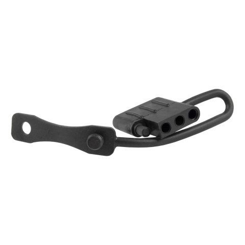 CURT Trailer Connector Dust Covers 58750 Cover, 4-way Flat, Rubber, Black, Each