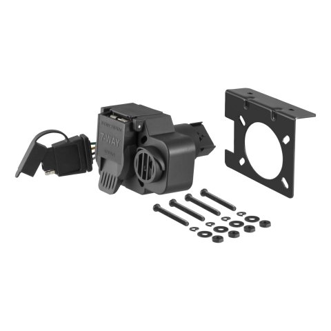 CURT Trailer Harness Adapters 57100 Vehicle Towing Adapter, Adapter, 8-prong to 7-pole RV Blade Type, Chrysler, Dodge, Jeep, Ram, Each