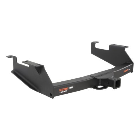 CURT Class 5 Receiver Hitch 15313 Hitch, Rear, V, 2 in. Square Receiver, Carbide Powdercoated, Chevy, GMC, Each