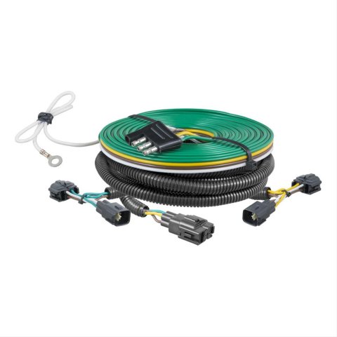 CURT Custom Wiring Connector Harnesses for 1998-2006 WRANGLER - 58902 Vehicle Towing Harness, Jeep Wrangler, 4-Way Flat, Each