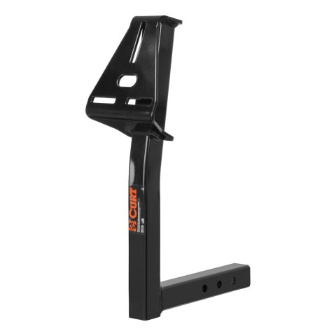 CURT Spare Tire Mounts 31006 Carriers, Mount, 2 in. Receiver Hitch Mount, Steel, Black, Each
