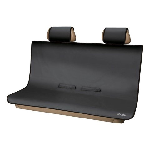 Curt Manufacturing Seat Covers 18511 Cover, Defender 58" X 55" Removable Waterproof Black Bench Cover
