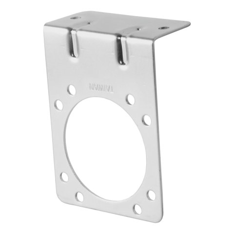 CURT Connector Brackets 58230 Vehicle Towing Harness Adapter Mounting Bracket, Bracket, 14 Gauge Steel, Zinc, 7 Pole, Car End, Each