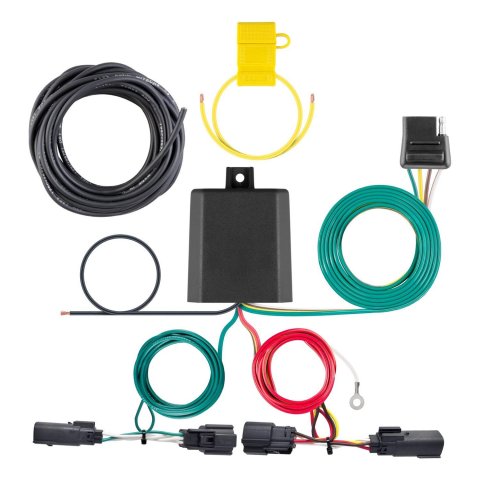 Curt Manufacturing - Trailer Wiring Harnesses for 2019-2024 EDGE 56436 Connector Kit, Custom Harness (4-Way Flat Output)