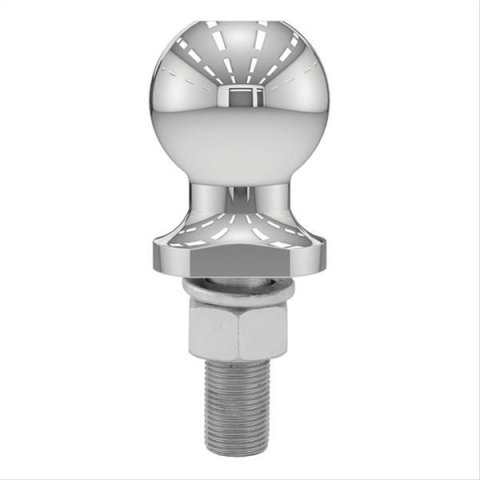 CURT Hitch Balls 40018 Ball, Chrome, 2 in. Ball, 0.750 in. Diameter Shank, 2.125 in. Length Shank, 3,500 lbs., Each