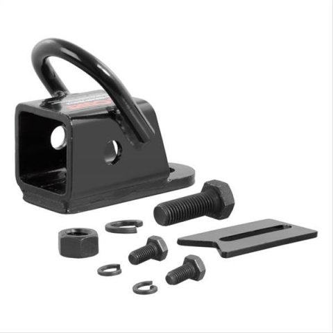 CURT Bolt-On ATV Adapters 45006 Hitch, Adapter, Rear, 2 in. Square Style, Black Powdercoated, Each