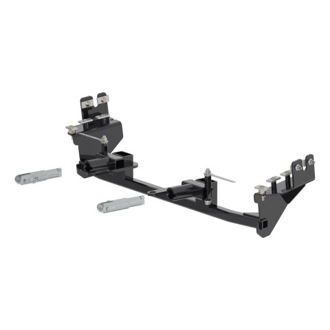 CURT Custom Tow Bar Base Plates for 2013-2019 FLEX, MKT, 2013-2015 MKS - 70135 Adapter Bracket, Plate, Steel, Black Powdercoated, Ford, Lincoln, Kit