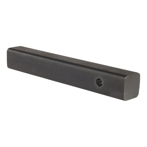 CURT Solid Steel Hitch Bars 49531 Receiver Ball Mount, Steel, Natural, 2 in. Square, 0 in. Drop, 0 in. Rise, 14.00 in. Length, Each